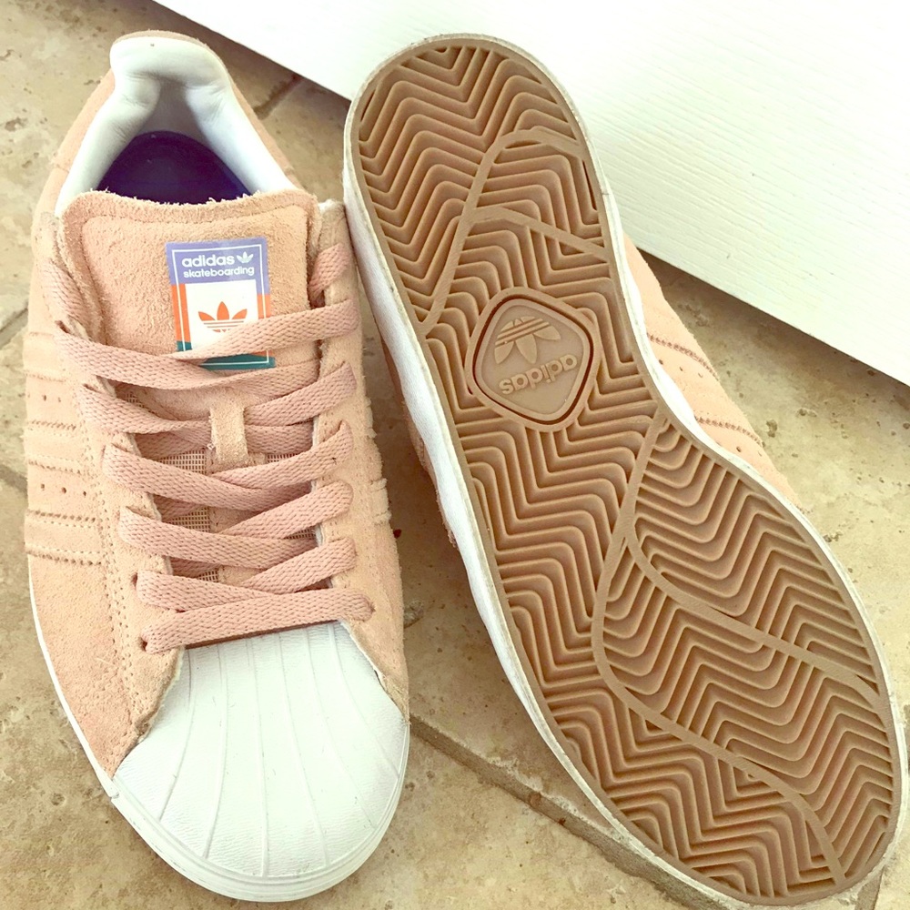 Pink adidas superstars